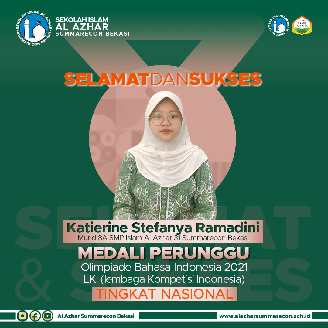 SMPIA 31 Meraih Medali Perunggu dalam ajang Olimpiade Bahasa Indonesia yang diselenggarakan oleh Lembaga Kompetisi Indonesia SMPIA 31 Meraih Medali Perunggu dalam ajang Olimpiade Bahasa Indonesia yang diselenggarakan oleh Lembaga Kompetisi Indonesia